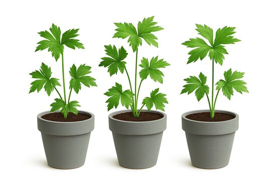 Delfīnija  dažādas  6 gb. mazo stādu komplekts